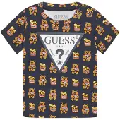 GUESS T-Shirt H1YT00 K6YW1 Schwarz Regular Fit
