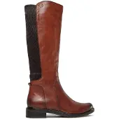 Caprice Damen Stiefel Langschaft Leder Stretch 9-25513-41, Größe:40.5 EU, Farbe:Braun
