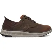 SKECHERS Slip-In-Sneaker aus Memory Foam von Orell Yates aus Leder, Braun 41 EU