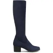 Caprice Damen Stiefel Langschaft Stretch clean modern Block Absatz 9-25506-41, Größe:38 EU, Farbe:Blau