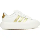 Adidas Damen Schnürschuhe GRAND COURT PLATFORM 39889-4.5, 39889-6, 39889-7.5, 39889-8, 39889-8.5 ADI-JR0699 cwhite/goldmt/owhite 6
