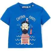 Original Marines T-Shirt DFP0260NM Blau Regular Fit