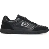 Emporio Armani Unisex. 7X000406_AF19827 Heritage Leder Sneakers schwarz (44), Wohnung, Schnürsenkel, Lässig
