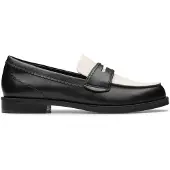 Clarks Damen Straven Edge Loafer Black Combi Leather