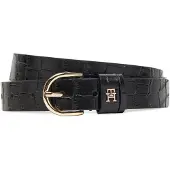 Tommy Hilfiger Damengürtel Tommy Hilfiger Essential Effortless 2.5 Croc Go AW0AW17755 Schwarz 70