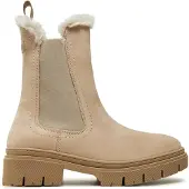 Tamaris Damen Stiefeletten 1-26407-43 375 Farbe: Beige Größe: 39