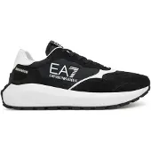 EA7 für Herren. 7X000341_AF18616 Wader Sneakers schwarz (43 1/3), Stoff, Wohnung, Schnürsenkel, Lässig