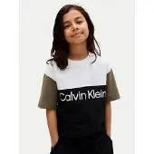 Calvin Klein Jeans T-Shirt Blocking IB0IB02528 D Schwarz Relaxed Fit