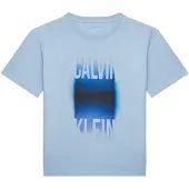 Calvin Klein Jeans T-Shirt Gradient Graphic IB0IB02446 Himmelblau Regular Fit