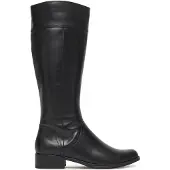 Caprice Damen Stiefel Langschaft aus Leder mit Airmotion Komfort 9-25511-41, Größe:37.5 EU, Farbe:Schwarz