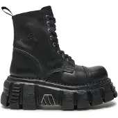 New rock Schnürstiefel M-NEWMILI083-S39 Schwarz 36