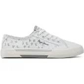 Pepe Jeans Sneakers aus Stoff Brady Shine G PGS30562 Weiß 32