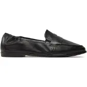 Tamaris Damen Slipper Leder Penny Loafer klassisch elegant 1-24210-42, Größe:37 EU, Farbe:Schwarz