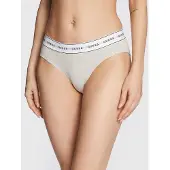 GUESS Slip "CARRIE BRIEF", Damen, Gr. L, grau (light rock heather), Jersey, Obermaterial: 55% Baumwolle, 37% Modal, 8% Elasthan, unifarben, Unterhosen Slip, mit elastischem Logobund, Stretch-Qualität