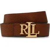 Ralph Lauren für Damen. 412912039002 Brauner Ledergürtel, wendbar (L), Lässig
