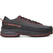 La Sportiva - Approach-Schuhe GORE-TEX - TX4 Evo GTX Carbon/Cherry Tomato für Herren aus Leder - Größe 42 - Grau