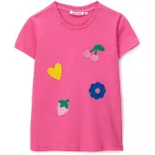 Original Marines T-Shirt DFP3192CF Rosa Regular Fit