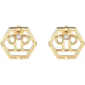 Philipp Plein Ohrringe Hexagon PJ2AA06EU Goldfarben