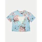 GUESS T-Shirt J5RI05 K6YW4 Himmelblau Boxy Fit 122