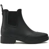 Lauren-ftw für Damen. 802945876001 Preslie Gummistiefel aus schwarzem Gummi (39), 1 bis 3 cm, Keine, Lässig, PVC