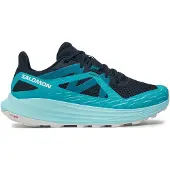 Salomon Damen Trailrunningschuhe SHOES ULTRA FLOW W Carbon/Peablu/Wht