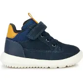 Geox Komfortable Stiefelette Schnürschuhe für Baby - Jungen B365DA 022ME CF42Q Blau