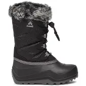 Kamik NF4442CBLK Kinder Winter-Schneeschuhe aus Kunststoff in Schwarz