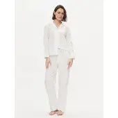 Ralph Lauren Pyjama ILN92305 Weiß Regular Fit 36