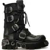 New rock Schnürstiefel NEW ROCK M-107-S2 Schwarz 36