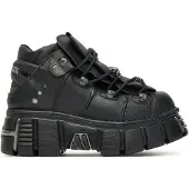 New rock Unisex-Gothic-Stiefel aus veganem Leder – M-106-VS1