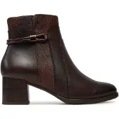 Tamaris Damenschuhe Stiefeletten Reißverschluss Braun Freizeit