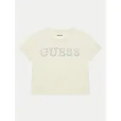 GUESS T-Shirt J4YI48 KBXI2 Écru Regular Fit 164