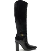 GUESS Damen Stiefel mit kniehohem Schaft aus Ökoleder in Schwarz FLFLDYELE11BK