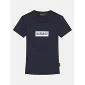 Napapijri T-Shirt Chamois NP0A4HYL S Dunkelblau Regular Fit