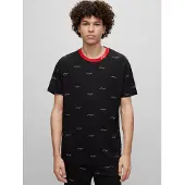 HUGO Pyjama-T-Shirt 50490231 Schwarz Relaxed Fit