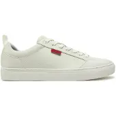 HUGO Sneakers aus Kunstleder mit rotem Logo-Etikett Grösse 43