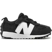 New Balance Unisex für Kinder. NW327V1 Schuhe 327 schwarz (23), Wohnung, Schnürsenkel, Lässig, Kinderbekleidung