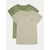 Calvin Klein Jeans T-Shirt-Set IG0IG01258 Khakifarben Slim Fit