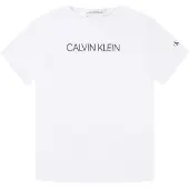 Calvin Klein Jeans T-Shirt Institutional SS IB0IB00347 Weiß Regular Fit