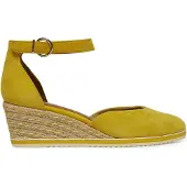 Tamaris Damen Pumps Espadrille Leder Keil Sandale Fesselriemen 1-22309-42, Größe:40 EU, Farbe:Gelb