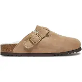 Scholl Clog Fae New Suede Damen Beige-Schuhgröße 38