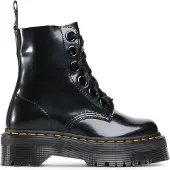 Dr. Martens Molly Damenschuhe Stiefeletten Schnürer Stiefelette Schwarz Freizeit, Schuhgröße:40 EU