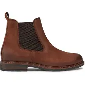 Tamaris Damen Chelsea Boots Stiefeletten Braun Rauleder Textil Größe: 36