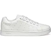 Geox J ECLYPER BOY Atmungsaktive Jungen Sneaker mit Klettverschluss Weiß
