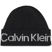 Calvin Klein Mütze Logo Reverso Tonal Beanie K60K611151 Schwarz