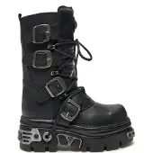 New rock Schnürstiefel M-373-S4 Schwarz 41
