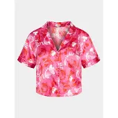 Hunkemoller Pyjama-T-Shirt Peppers 205076 Rosa Relaxed Fit 40