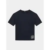 Tommy Hilfiger T-Shirt Crest Logo KB0KB08675 D Dunkelblau Regular Fit