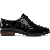 Clarks Hamble Oak Schwarze Lackschuhe