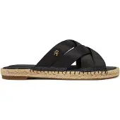 Tommy Hilfiger Pantoletten Satin Espadrille Mule FW0FW08502 Schwarz 37
